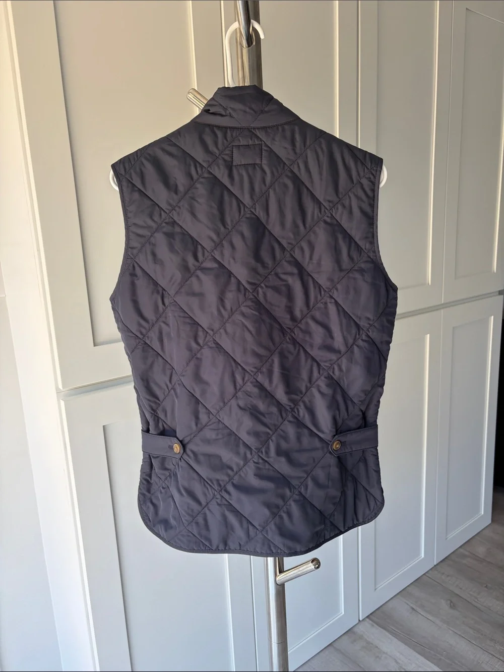 J. Crew Men’s Quilted Navy Vest, Size XS.